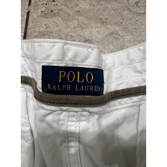 Polo Ralph Lauren Shorts Mens 36 Tall White Cargo Utility Camping Hiking - Picture 3 of 9